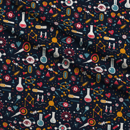 Retro Lab Pattern 12 Minky Fabric