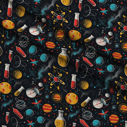 Retro Lab Pattern 14 Minky Fabric