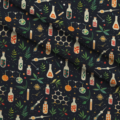 Retro Lab Pattern 19 Minky Fabric