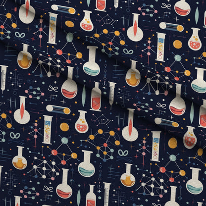 Retro Lab Pattern 20 Minky Fabric