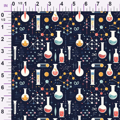 Retro Lab Pattern 20 Minky Fabric