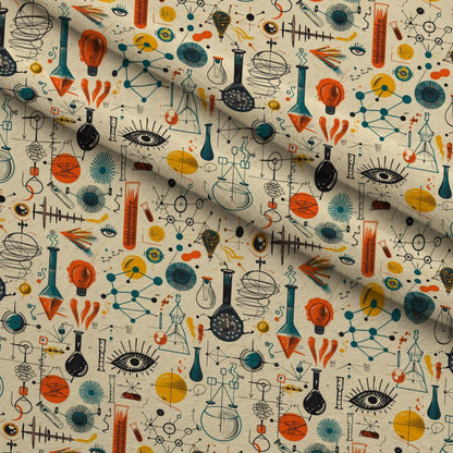 Retro Lab Pattern 22 Minky Fabric