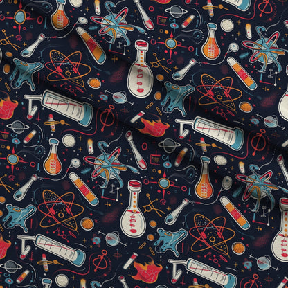 Retro Lab Pattern 23 Minky Fabric