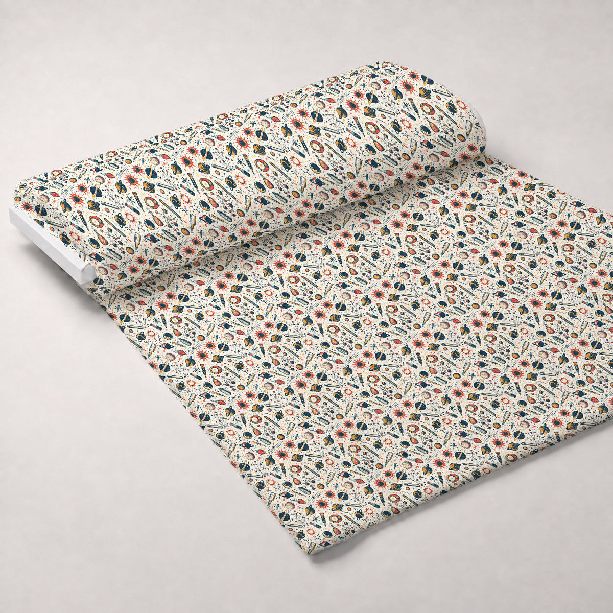 Retro Lab Pattern 3 Minky Fabric