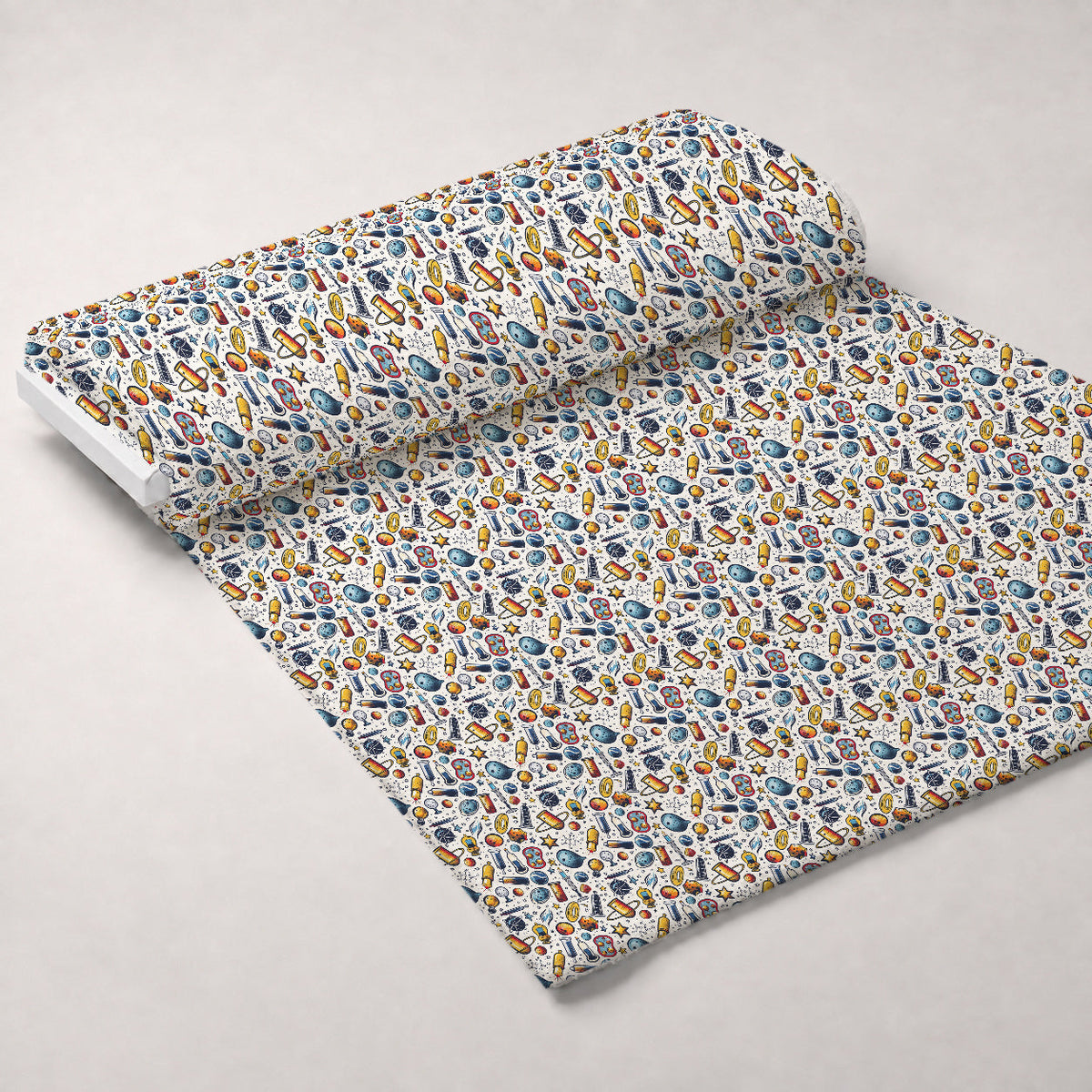 Retro Lab Pattern 5 Minky Fabric