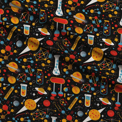 Retro Lab Pattern 8 Minky Fabric