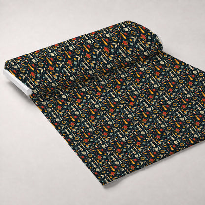 Retro Lab Pattern 9 Minky Fabric