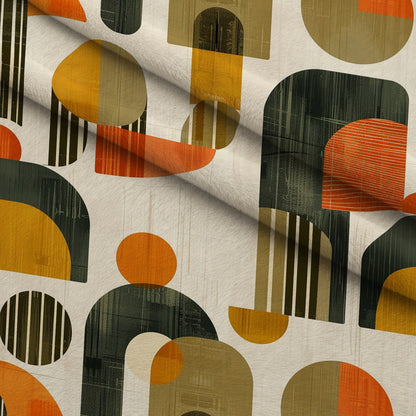 Retro Mod Collage Pattern 1 Minky Fabric