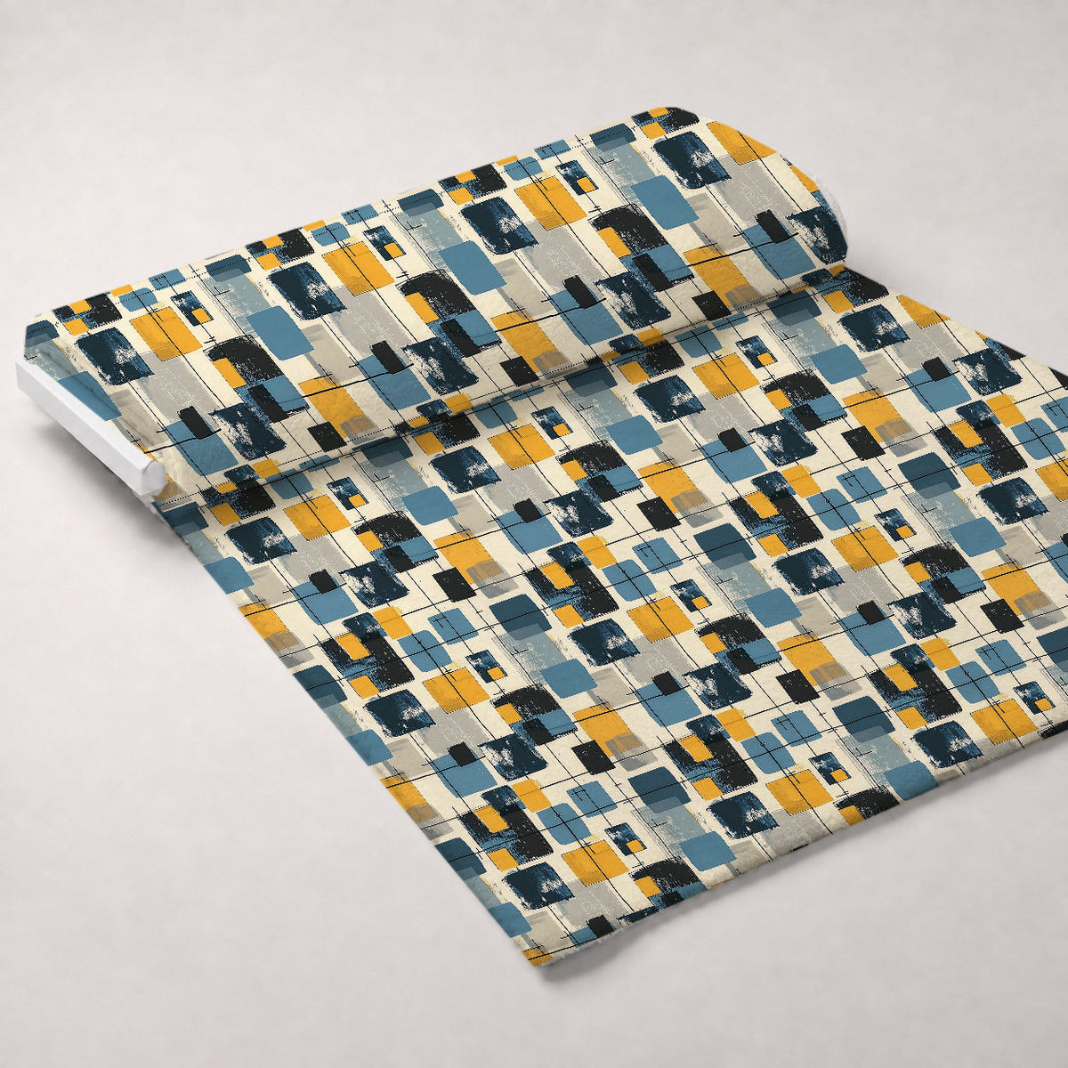 Retro Mod Collage Pattern 2 Minky Fabric