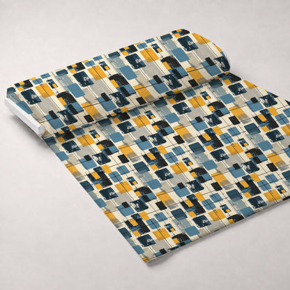 Retro Mod Collage Pattern 2 Minky Fabric