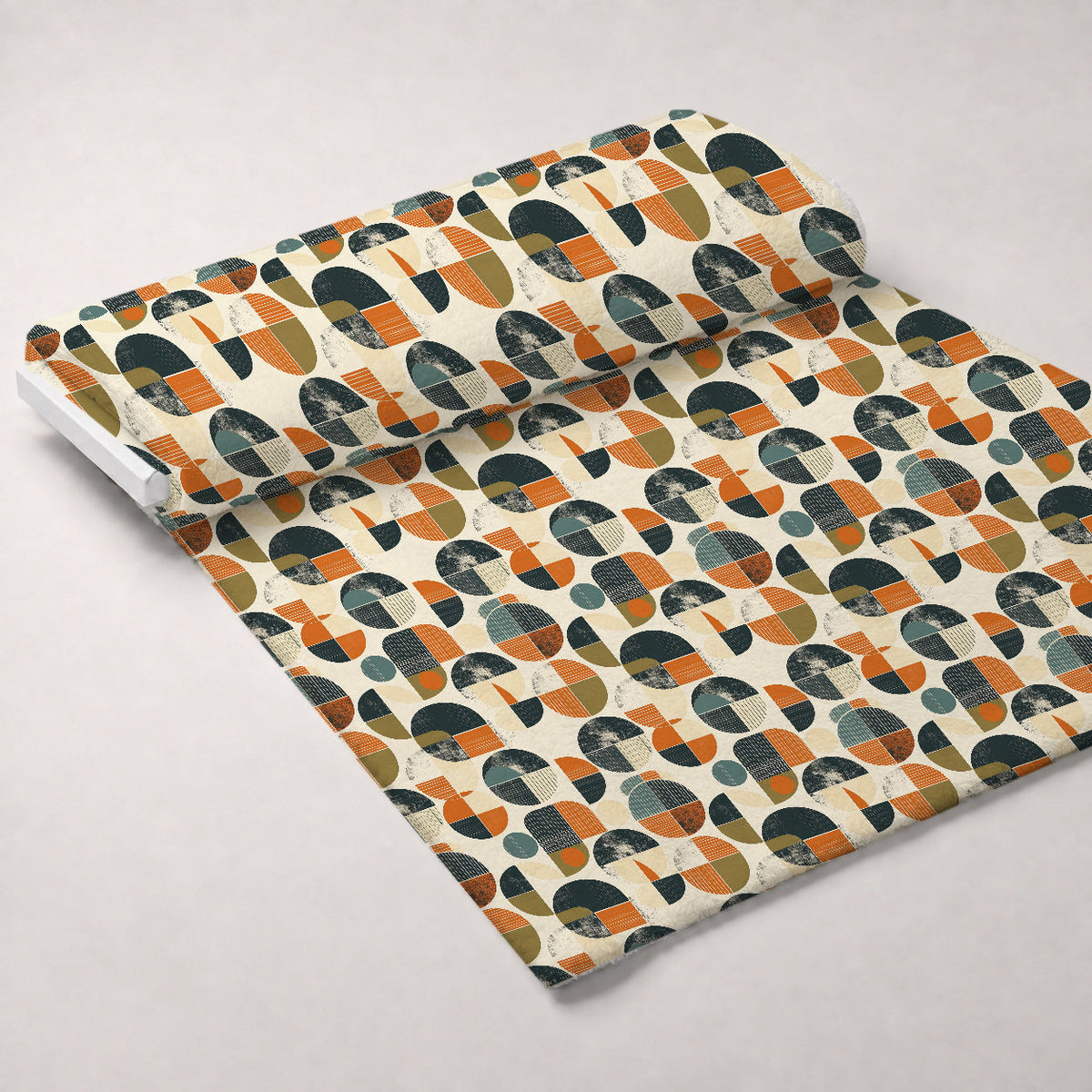 Retro Mod Collage Pattern 4 Minky Fabric