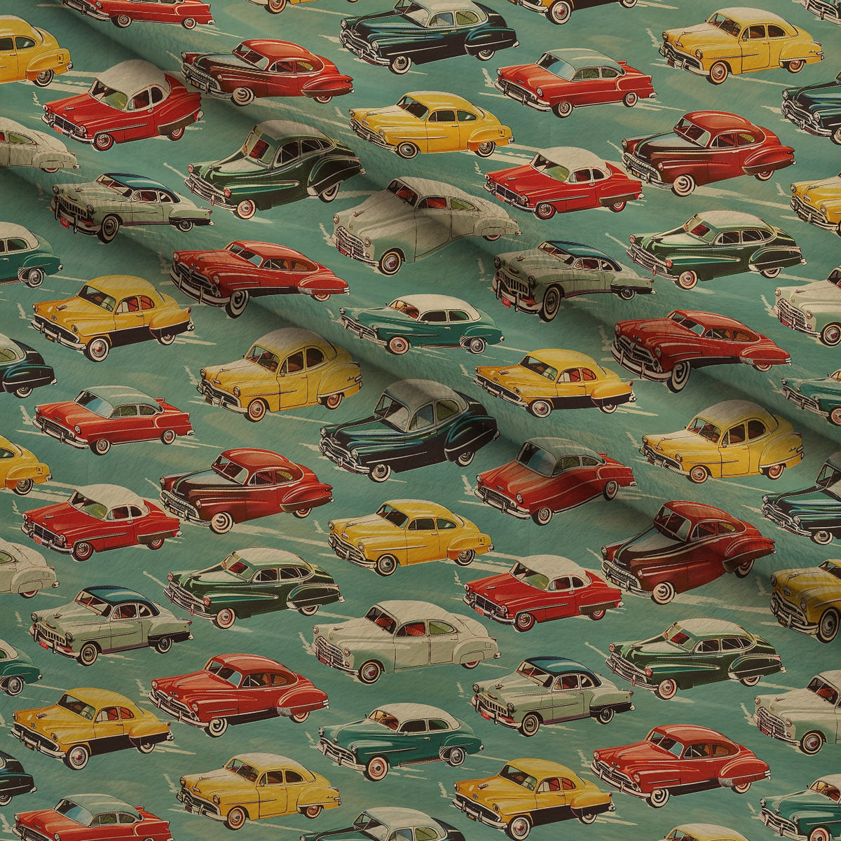 Retro Rides Pattern 3 Minky Fabric