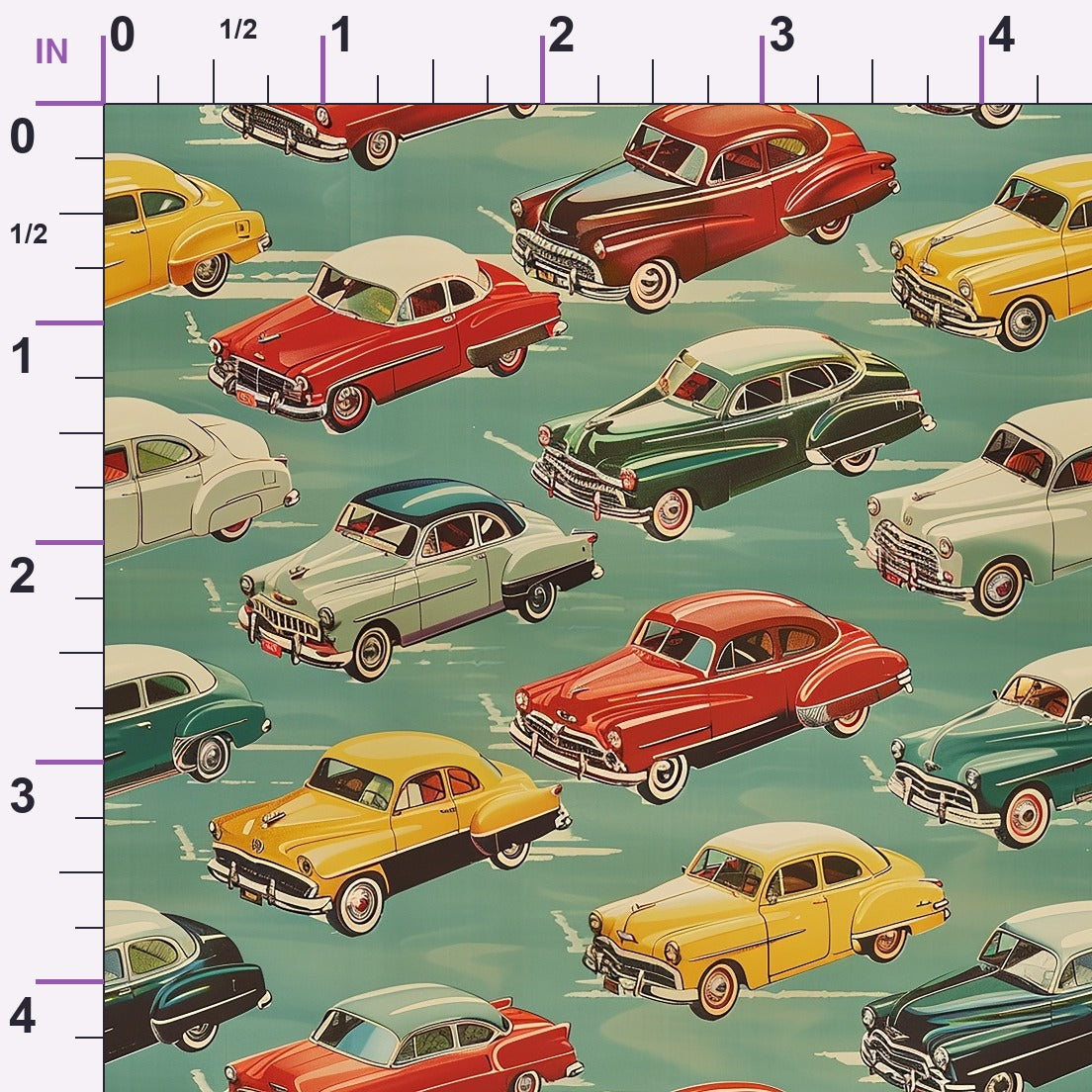 Retro Rides Pattern 3 Minky Fabric