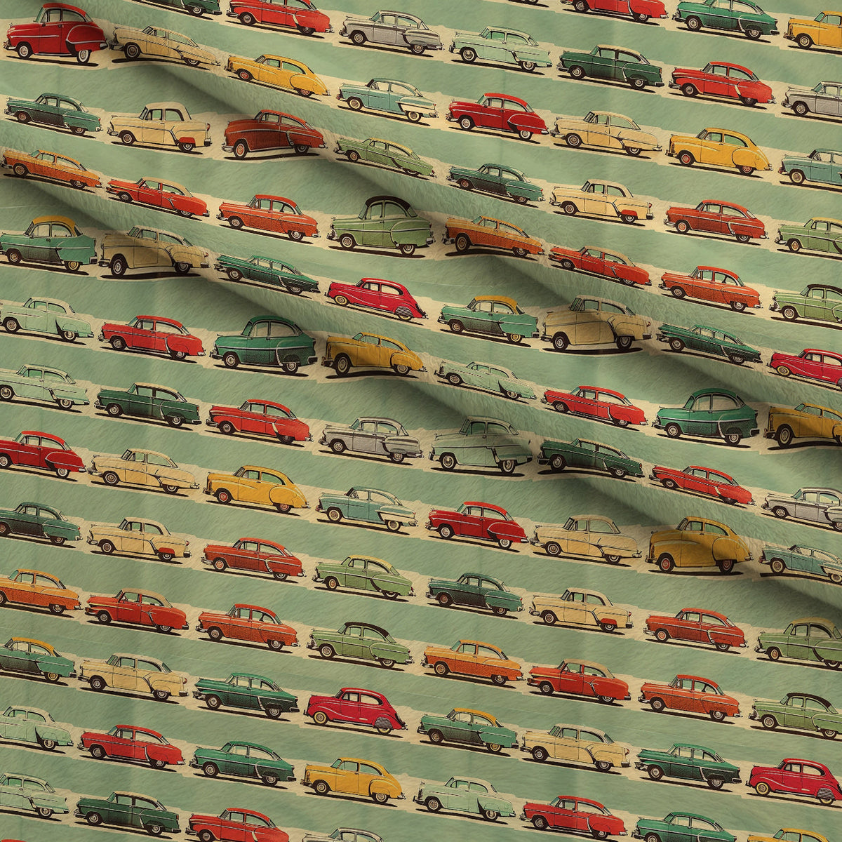 Retro Rides Pattern 4 Minky Fabric