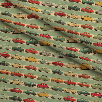 Retro Rides Pattern 4 Minky Fabric