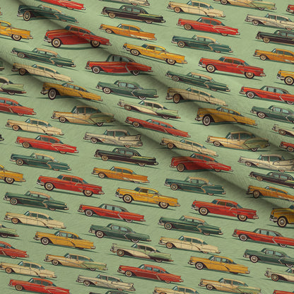 Retro Rides Pattern 5 Minky Fabric