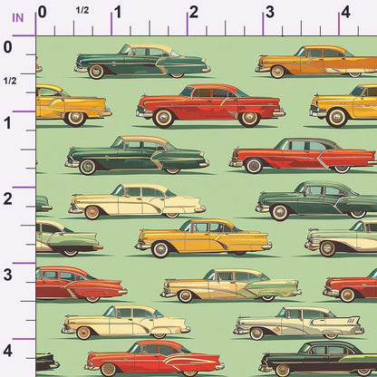 Retro Rides Pattern 5 Minky Fabric