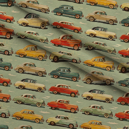 Retro Rides Pattern 6 Minky Fabric
