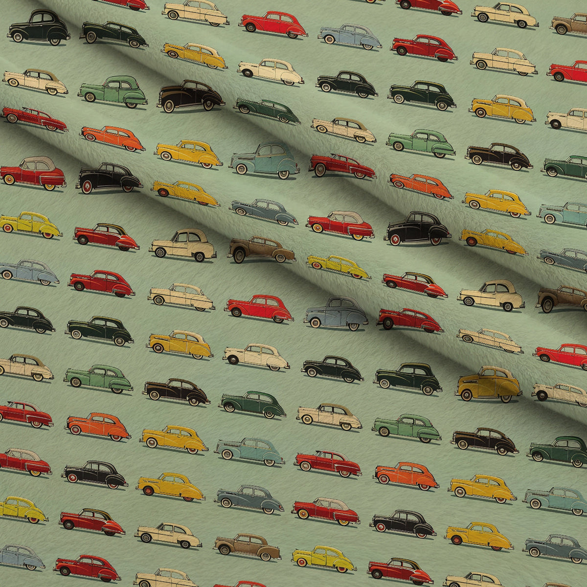 Retro Rides Pattern 8 Minky Fabric