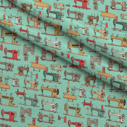Retro Stitchery Pattern 1 Minky Fabric