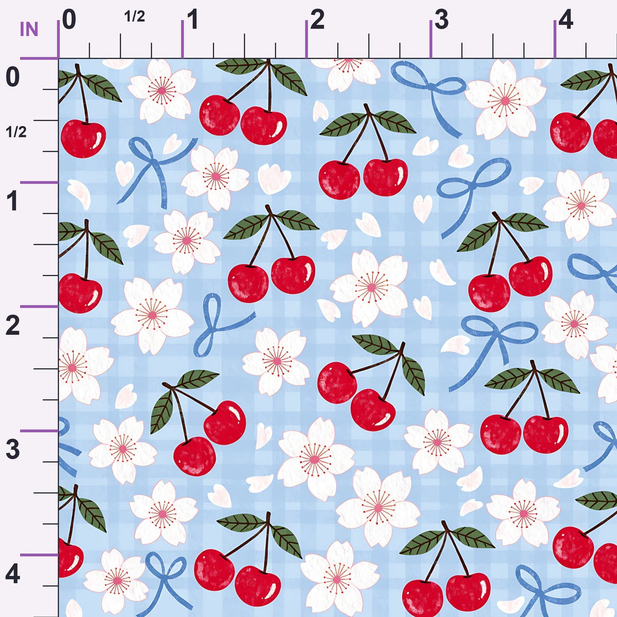 Ribbon Orchard Pattern 10 Minky Fabric