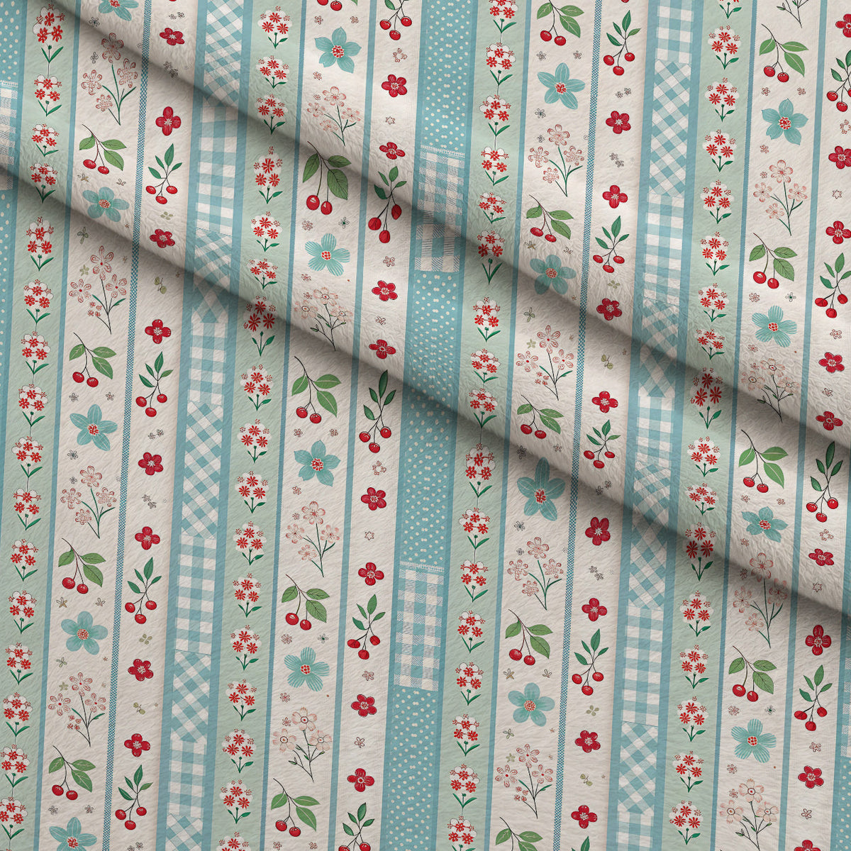 Ribbon Orchard Pattern 13 Minky Fabric