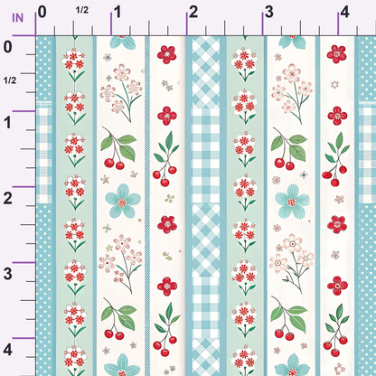 Ribbon Orchard Pattern 13 Minky Fabric