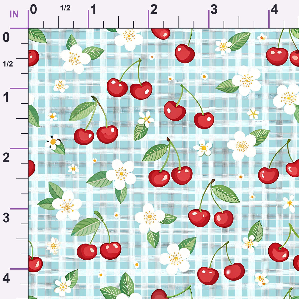 Ribbon Orchard Pattern 14 Minky Fabric