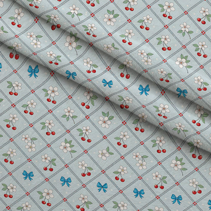 Ribbon Orchard Pattern 16 Minky Fabric