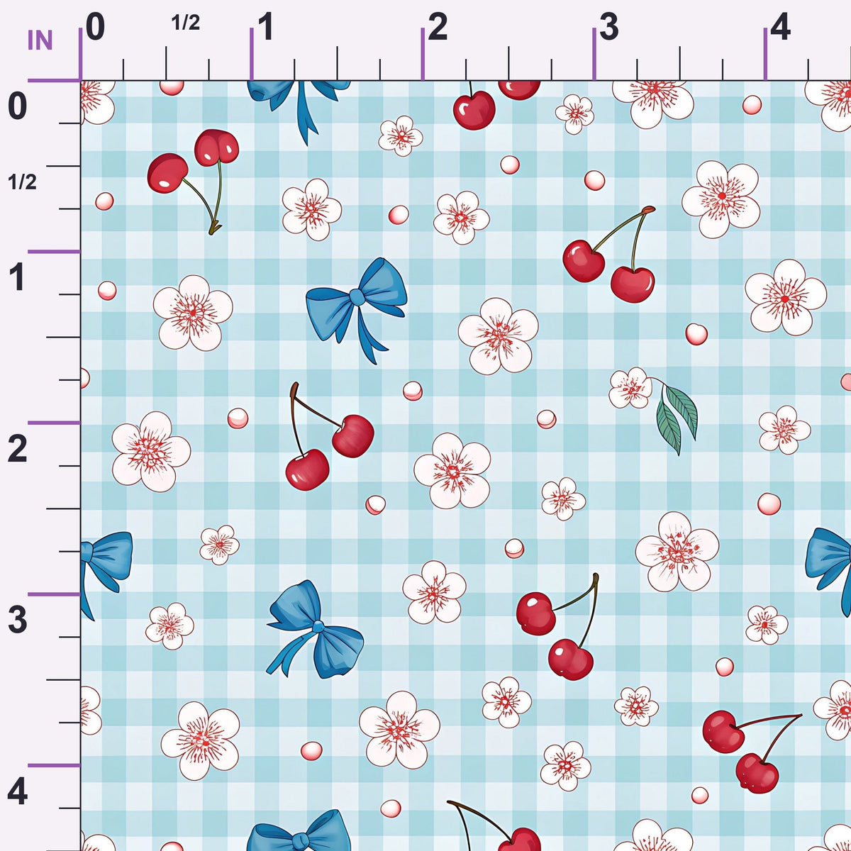 Ribbon Orchard Pattern 17 Minky Fabric