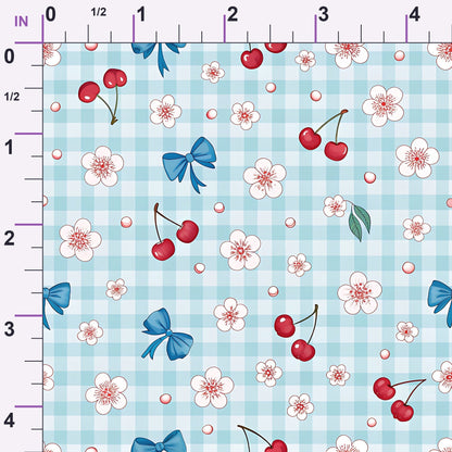 Ribbon Orchard Pattern 17 Minky Fabric