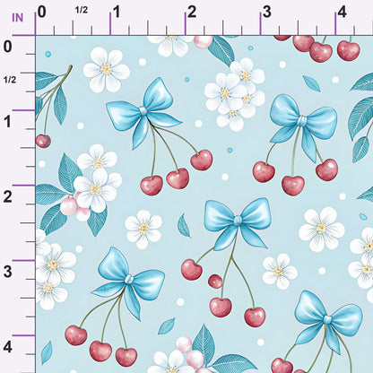 Ribbon Orchard Pattern 2 Minky Fabric
