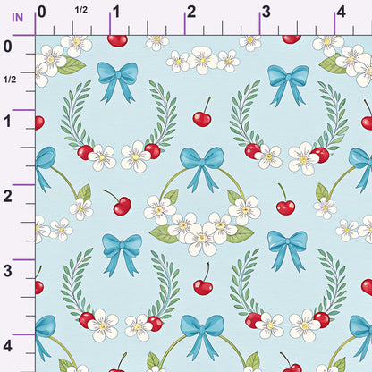 Ribbon Orchard Pattern 3 Minky Fabric