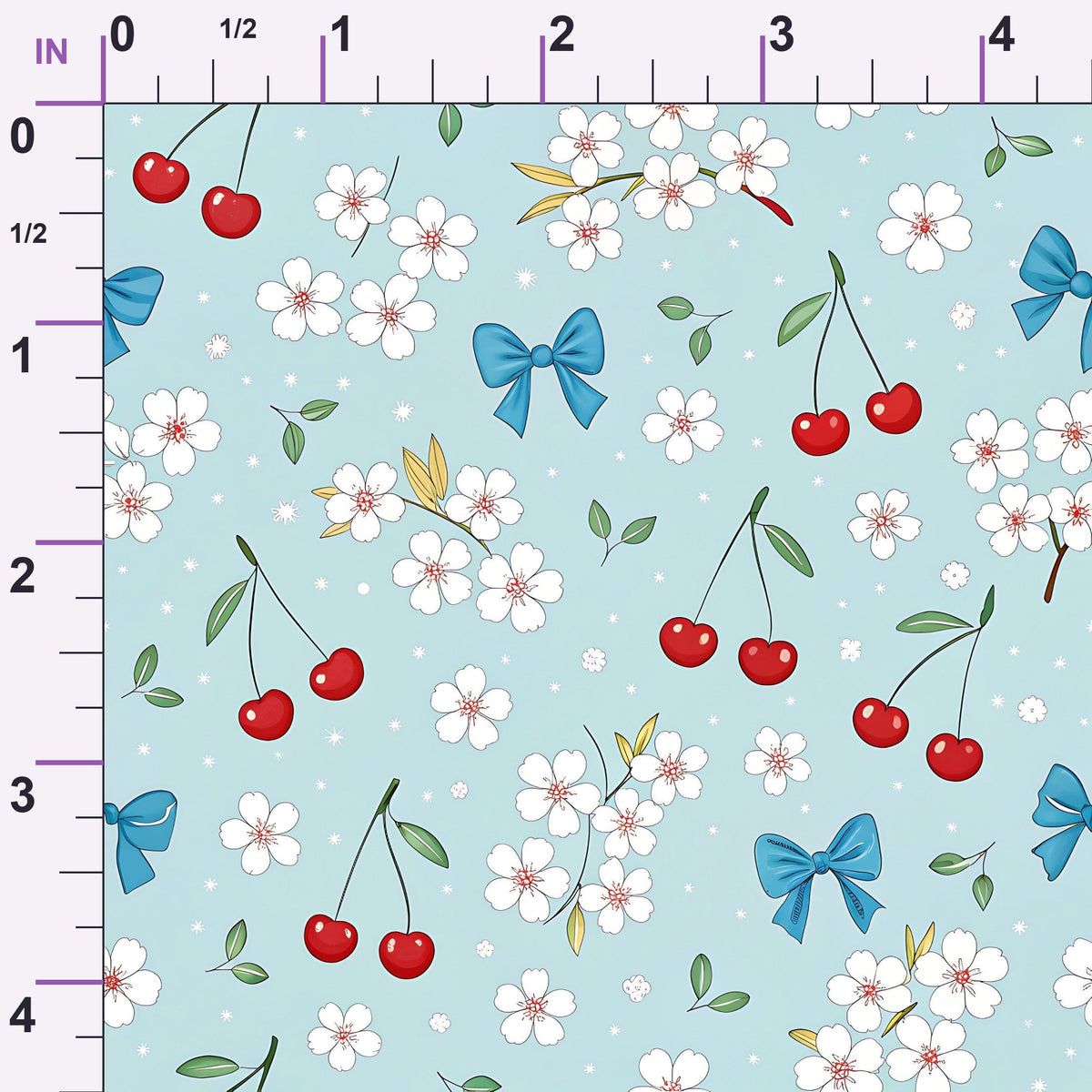 Ribbon Orchard Pattern 6 Minky Fabric