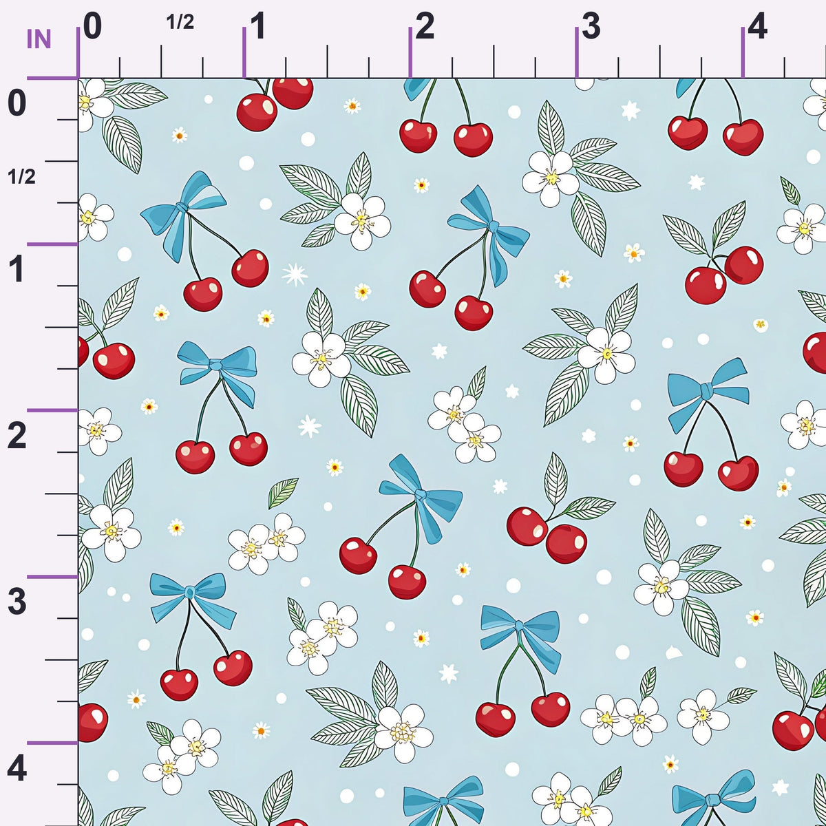Ribbon Orchard Pattern 7 Minky Fabric