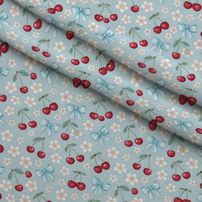 Ribbon Orchard Pattern 8 Minky Fabric