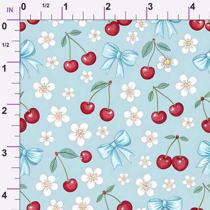 Ribbon Orchard Pattern 8 Minky Fabric