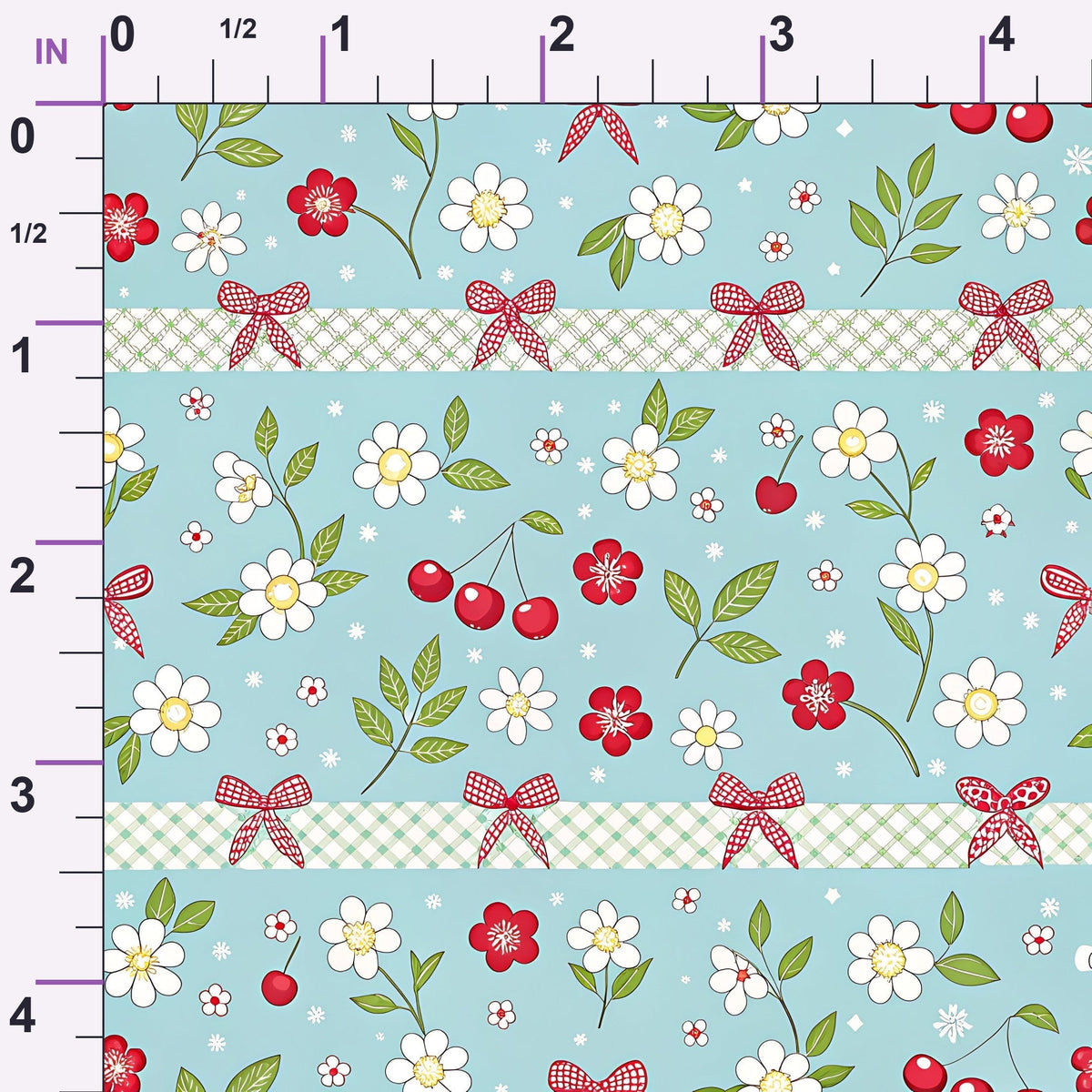 Ribbon Orchard Pattern 9 Minky Fabric