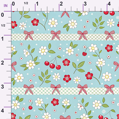 Ribbon Orchard Pattern 9 Minky Fabric
