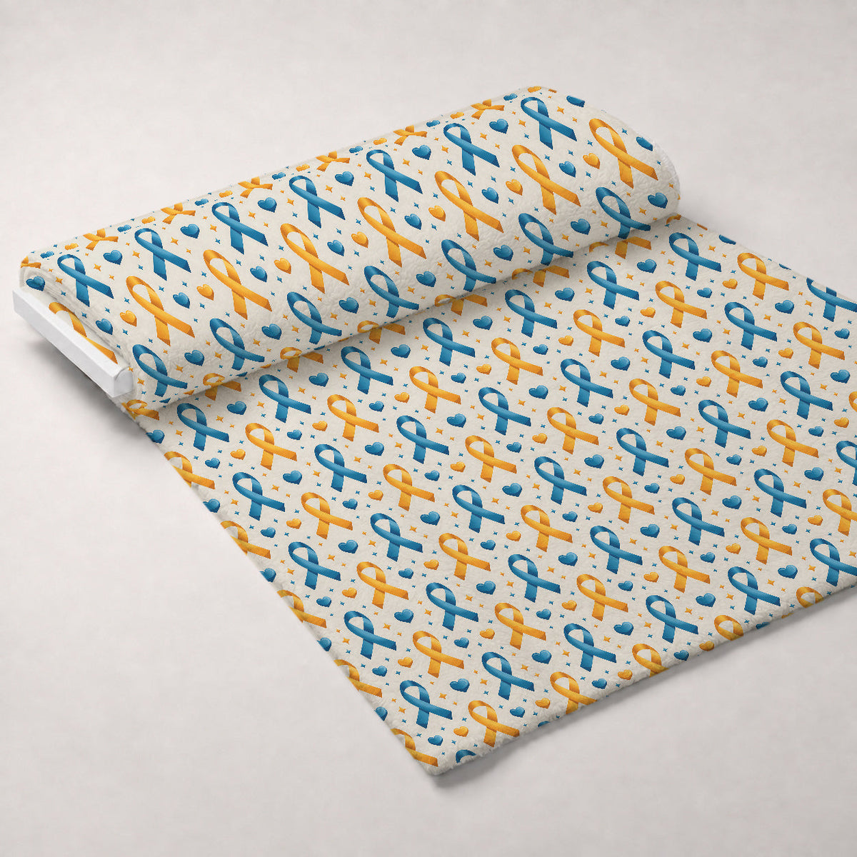 Ribbons of Hope Pattern 16 Minky Fabric