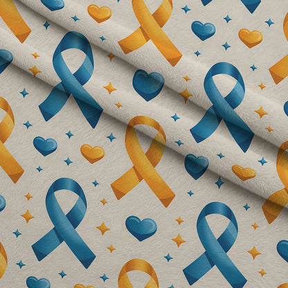 Ribbons of Hope Pattern 16 Minky Fabric