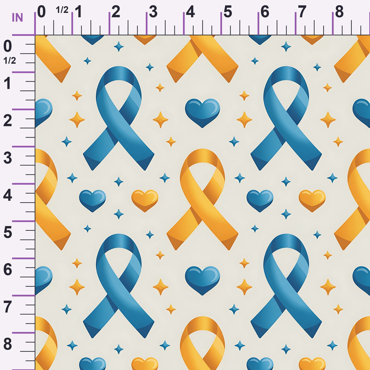 Ribbons of Hope Pattern 16 Minky Fabric