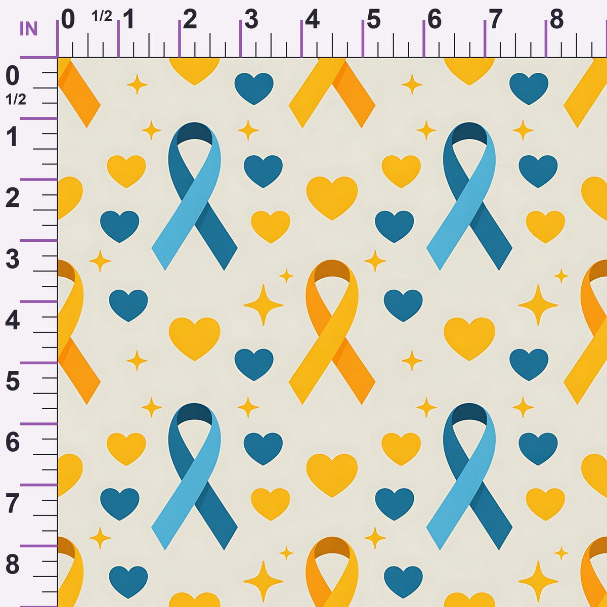 Ribbons of Hope Pattern 17 Minky Fabric