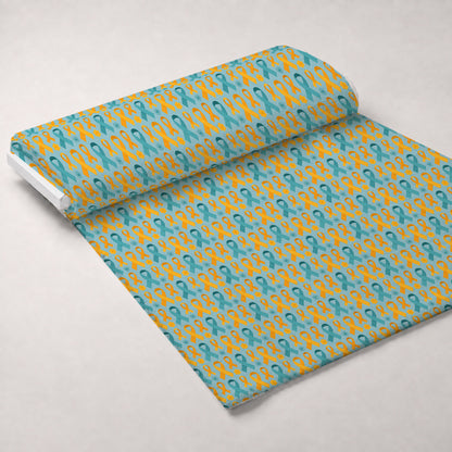 Ribbons of Hope Pattern 18 Minky Fabric