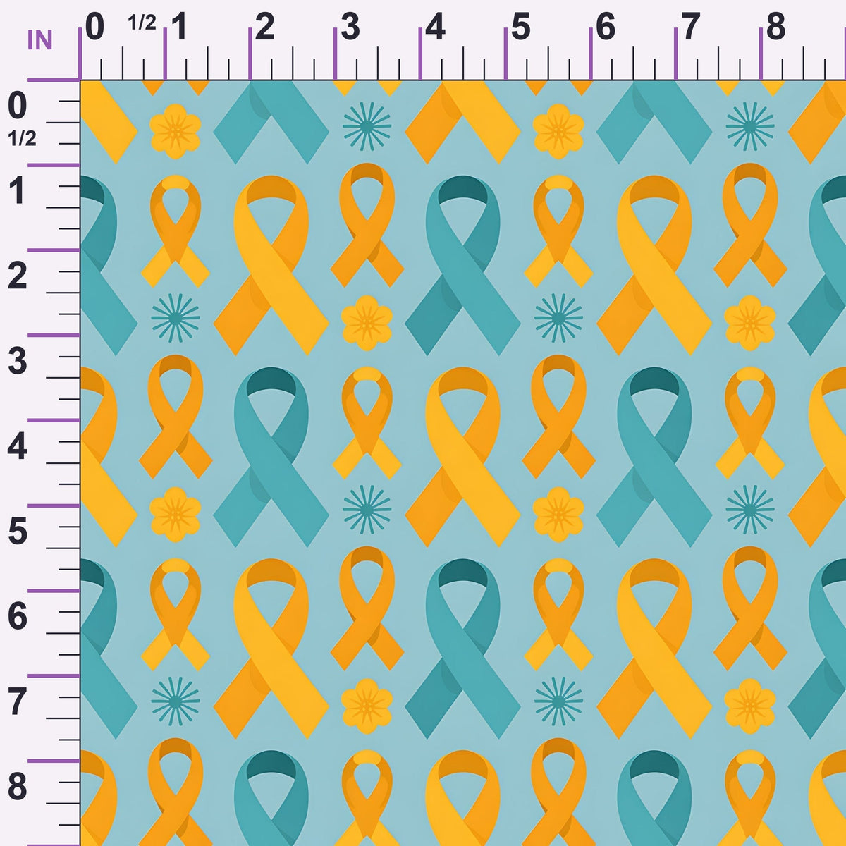 Ribbons of Hope Pattern 18 Minky Fabric