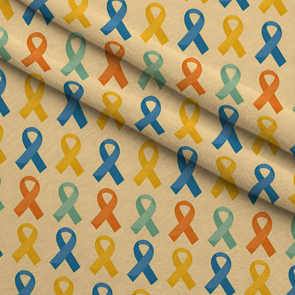 Ribbons of Hope Pattern 19 Minky Fabric