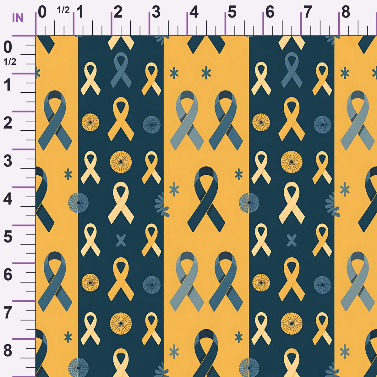 Ribbons of Hope Pattern 21 Minky Fabric