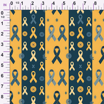 Ribbons of Hope Pattern 21 Minky Fabric