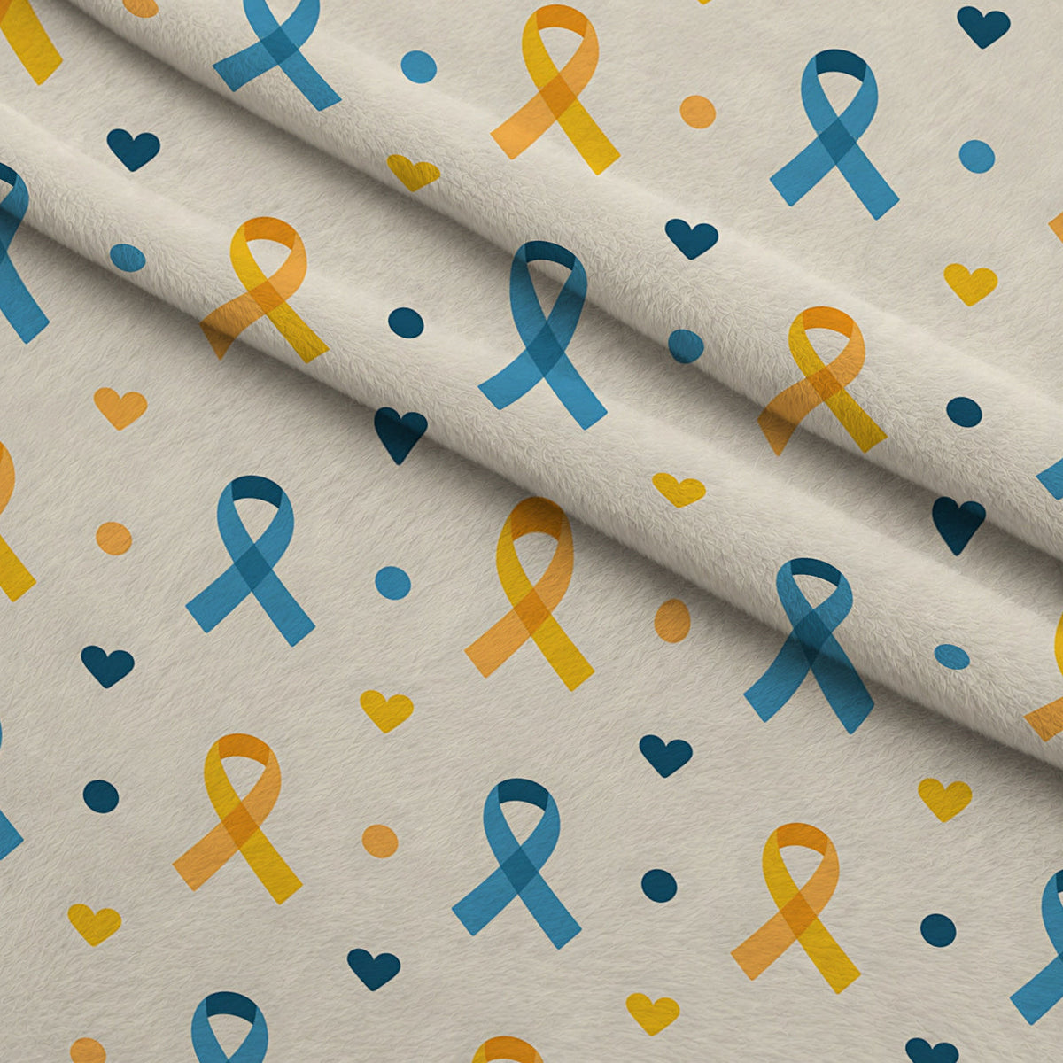 Ribbons of Hope Pattern 24 Minky Fabric
