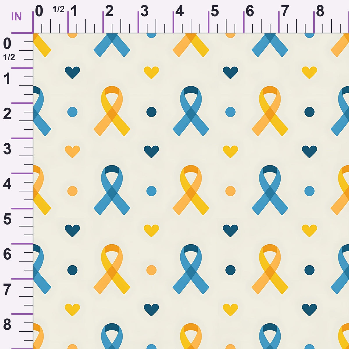 Ribbons of Hope Pattern 24 Minky Fabric